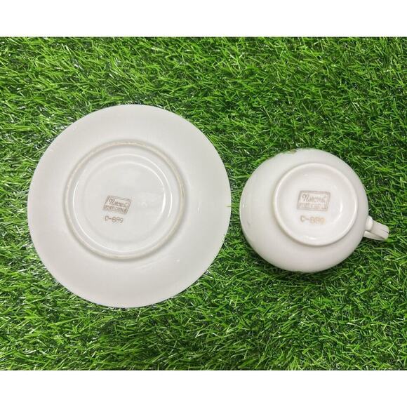 Vintage Norcrest Fine China Tea Cup Saucer‎ Set November Chrysanthemum - Picture 9 of 9